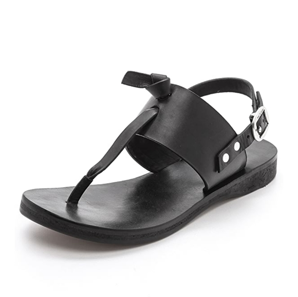 Rag Bone Shoes Rag Bone Quinn Black Cowhide Sandals Size 365 Poshmark